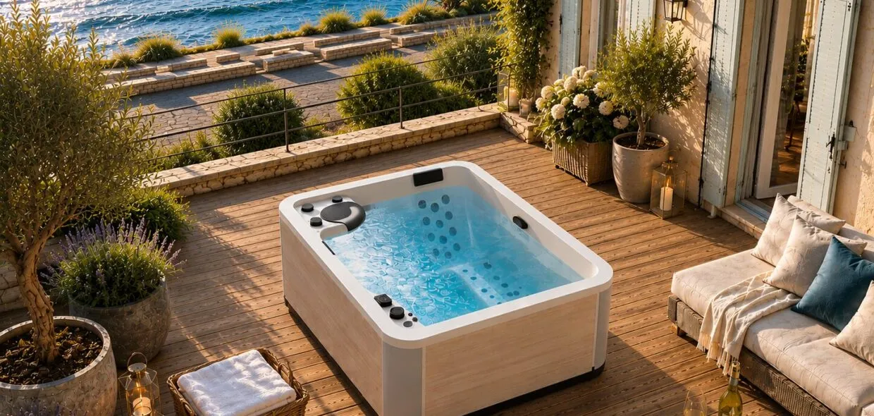 Spa A300-2 terrasse ensoleillé bord de mer