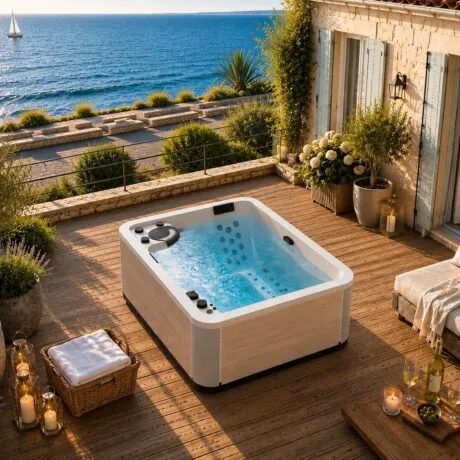 Spa A300-2 terrasse ensoleillé bord de mer