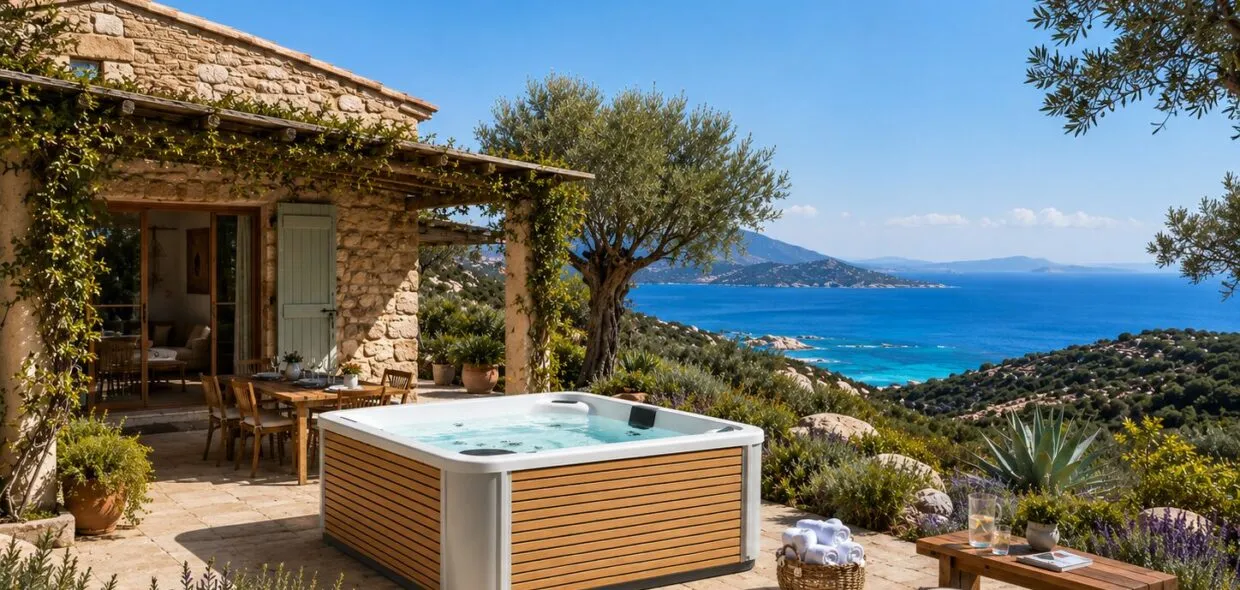 Spa A400-2 Détente sur une terrasse corse