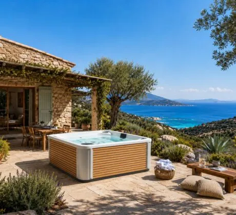 Spa A400-2 Détente sur une terrasse corse
