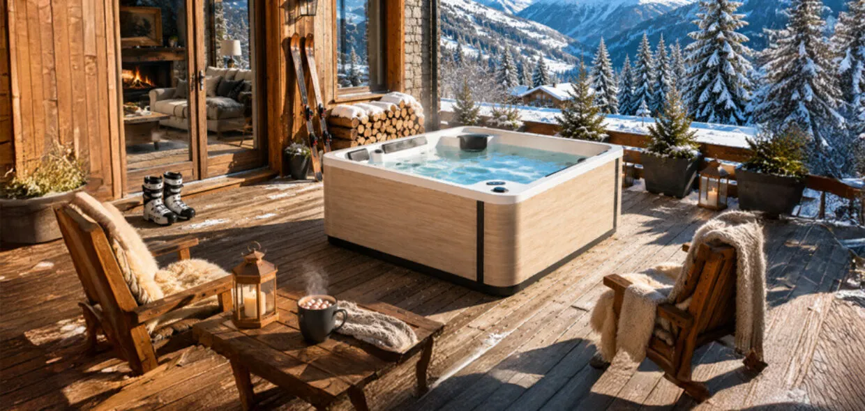 Spa A600 détente chalet alpin cosy sous le soleil