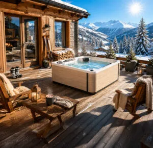 Spa A600 détente chalet alpin cosy sous le soleil