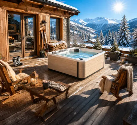 Spa A600 détente chalet alpin cosy sous le soleil