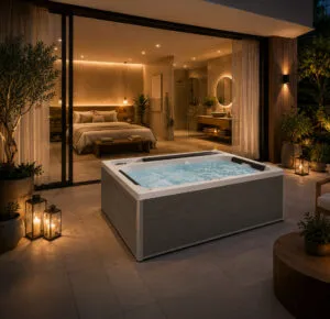Chambre et spa Magic spa + au crépuscule